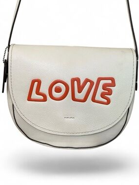 COACH X Keith Haring “Hudson” Grain Leather Crossbody Bag❤️